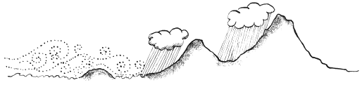 
The dry air then has very little precipitation to deposit on the mountains' eastern slopes, leaving that region semi-arid.Thus, within only a few miles, the character of the land changes rapidly from a forested, mild coast to sub-artic plains and bush.
